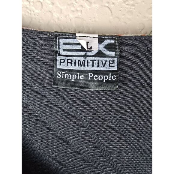 EX Primitive Simple People Batik Hand-Made Button-Front Rayon Jacket L Lagenlook - Picture 3 of 6